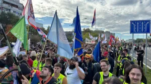Protest na godišnjicu napada na studente koji je pokrenuo blokade u Srbiji