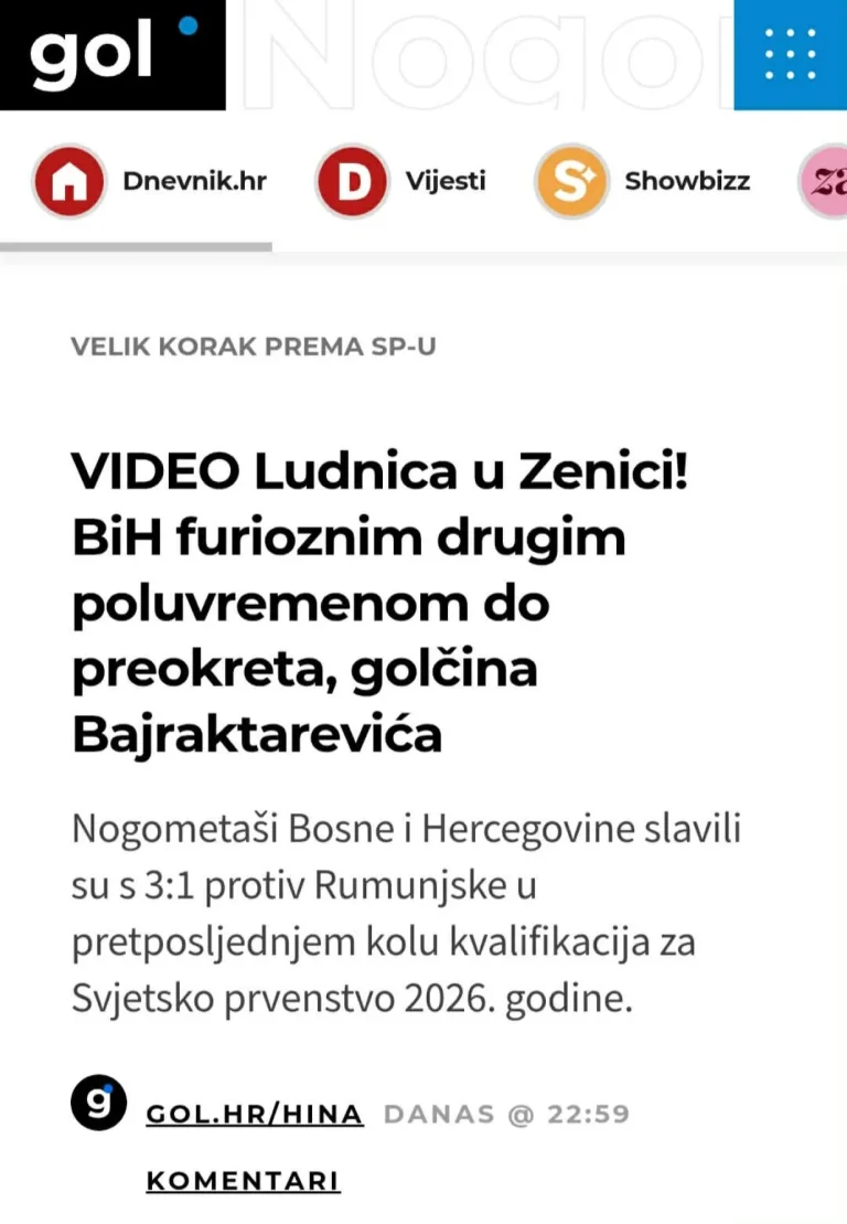 (FOTO) Region LUDUJE za Zmajevima: Pogledajte šta hrvatski i srbijanski mediji pišu o pobjedi BiH
