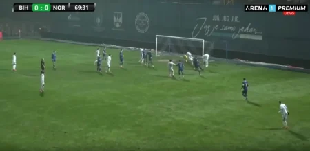 Norveška povela na Grbavici nakon velike greške Mladena Jurkasa