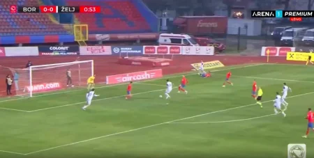 Nevjerovatan početak utakmice u Banjaluci: Željezničar promašio STOPOSTOTNU šansu, Borac ih odmah kaznio