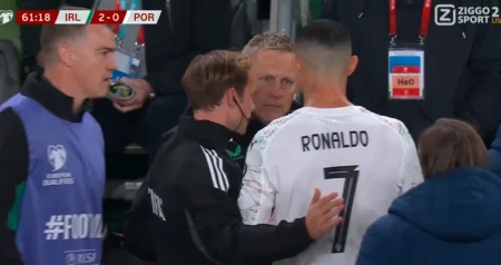 Selektor Irske otkrio šta mu je nervozni Ronaldo rekao nakon što je isključen