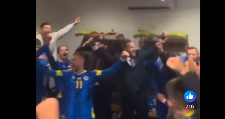 (VIDEO) Vico Zeljković u TRANSU sa igračima pjevao Poljem se širi miris ljiljana