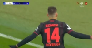 (VIDEO) Schick udvostručio prednost Leverkusena protiv Cityja