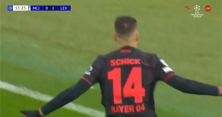 (VIDEO) Schick udvostručio prednost Leverkusena protiv Cityja (VIDEO) Schick udvostručio prednost Leverkusena protiv Cityja