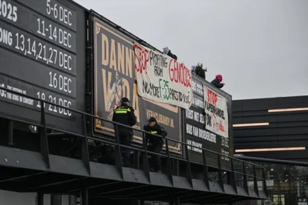 Privedeni demonstranti na protestu protiv sajma naoružanja u Rotterdamu