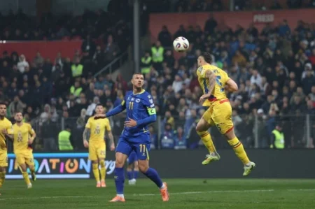 Golom Daniela Birligea iz 17. minute Rumuni u Zenici vode protiv BiH s 1:0