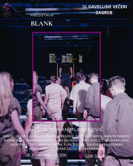 Predstava Blank Kamernog teatra 55 gostuje u Zagrebu Predstava Blank Kamernog teatra 55 gostuje u Zagrebu