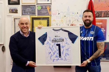 Uručeno priznanje ministru Magodi za podršku Fudbalskom klubu Željezničar