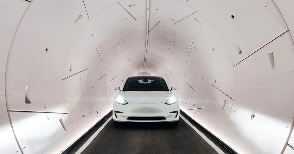 The Boring Company napokon testira Teslin FSD u tunelima Las Vegasa