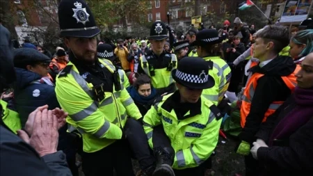 Desetine uhapšenih na protestu u Londonu u znak podrške Akciji za Palestinu