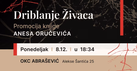 U OKC Abrašević promocija poetske zbirke Anesa Oručevića „Driblanje živaca