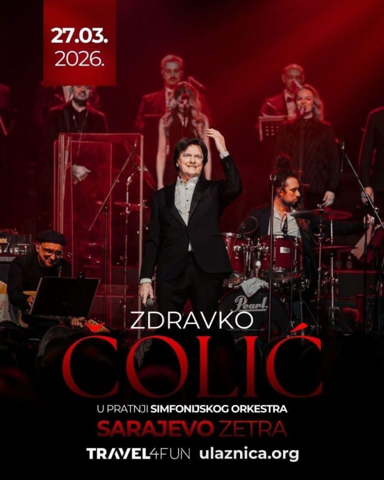 Povratak u rodni grad – Sarajevski koncert Zdravka Čolića 27. marta 2026.
