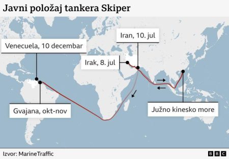 Od Irana preko Kine do Venecuele: Kako je zaplenjeni tanker krio pravi položaj