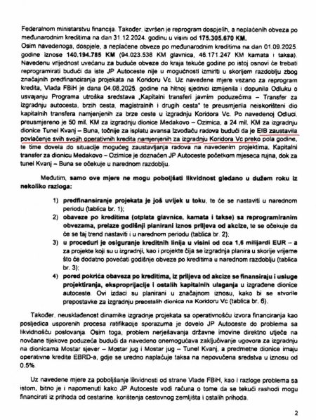 Zbog istrage evropskog tužioca protiv Lasića i Dževlana: Evropska investiticijska banka obustavila finansiranje Autocesta Federacije BIH!