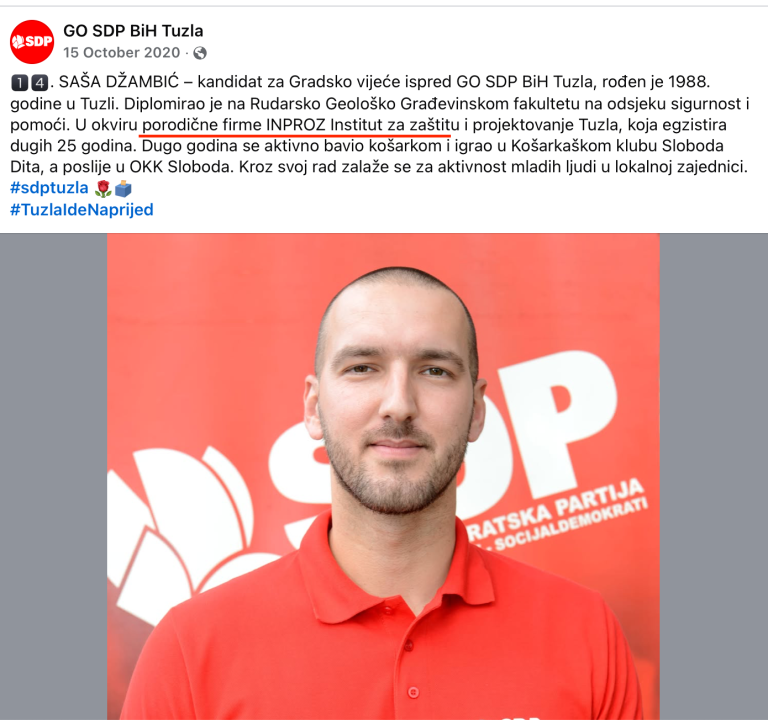 Stranački poslovi došli na naplatu: SDP-ov direktor Doma penzionera Tuzla sve poslove protupožarne zaštite dodjeljivao firmi stranačkog kolege. I sve to preko direktnih sporazuma! Stranački poslovi došli na naplatu: SDP-ov direktor Doma penzionera Tuzla sve poslove protupožarne zaštite dodjeljivao firmi stranačkog kolege. I sve to preko direktnih sporazuma!