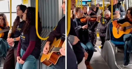 Predivan prizor, ovo je Sarajevo: Učenici muzičke škole napravili mini koncert u trolejbusu