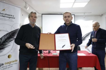 Faruk Šehić laureat ovogodišnje nagrade Društva pisaca u BiH