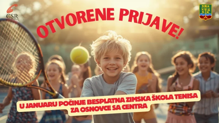 Počele prijave za zimsku školu tenisa za osnovce s područja općine Centar