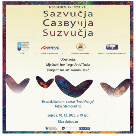 U Tuzli koncert Sazvučja- Zvuci kulturne raznolikosti BiH