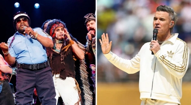 Village Peple i Robbie Williams nastupaju na žrijebu za Svjetsko fudbalsko prvenstvo Village Peple i Robbie Williams nastupaju na žrijebu za Svjetsko fudbalsko prvenstvo