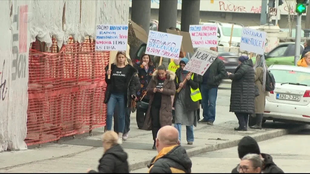 Protest prosvjetara u KS: Sporan digitalni sistem prijema radnika, sindikat traži hitnu reviziju pravilnika