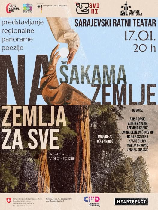 SARTR ugošćuje panoramu regionalne mlade poezije „Na šakama zemlje SARTR ugošćuje panoramu regionalne mlade poezije „Na šakama zemlje
