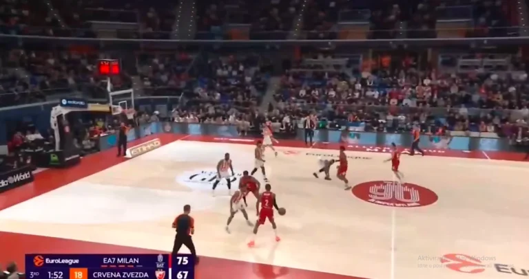 (VIDEO) Košarkaš Zvezde ŠOKIRAO potezom tokom utakmice sa Milanom: Šta mu je bilo u glavi?
