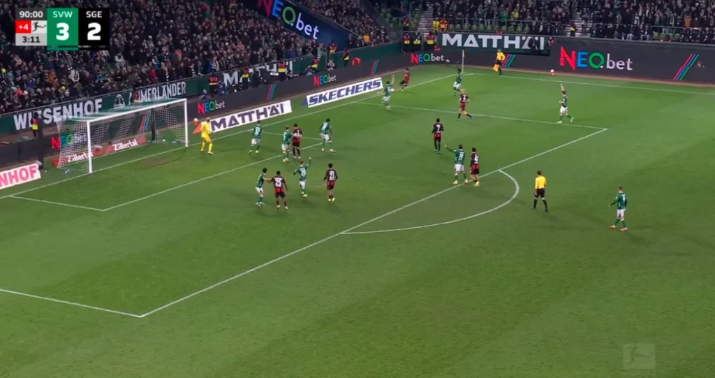 (VIDEO) Pogledajte kako je Frankfurt u posljednjim trenucima izbjegao poraz od Werdera