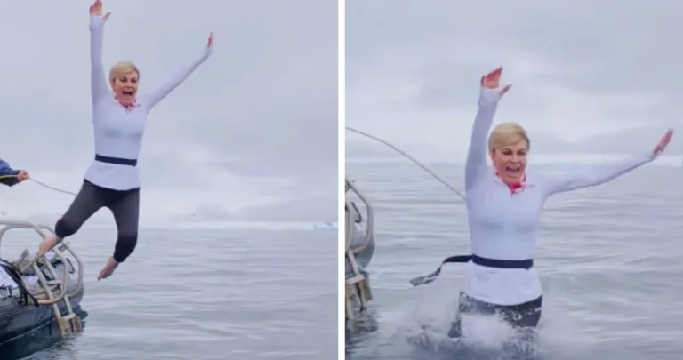 Kolinda Grabar-Kitarović skočila u ledeno more na Antarktiku, pa poručila: …ko živ, ko mrtav Kolinda Grabar-Kitarović skočila u ledeno more na Antarktiku, pa poručila: …ko živ, ko mrtav