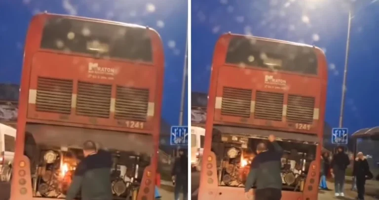 Heroj dana: Izbio požar na autobusu, vozač izašao i ugasio plamen – vlastitim dahom!