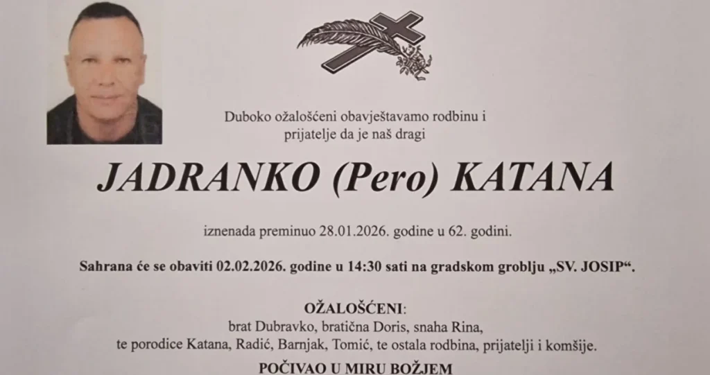 Preminuo poznati bh. novinar Jadranko Katana