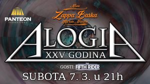 Alogia u „Zappa Barki“…25 godina karijere..07.03.2026.
