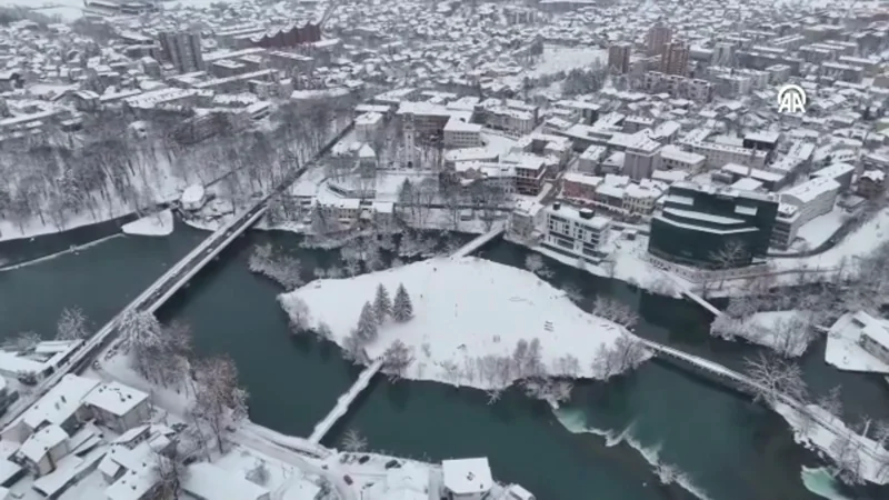 Zimski pejzaži Bihaća, bisera rijeke Une
