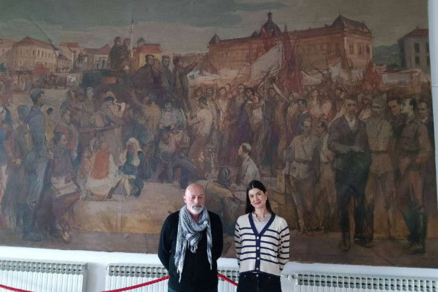 Centar za kulturu Tuzla realizira restauraciju slike Ismeta Mujezinovića Oslobođenje Tuzle 1943. Centar za kulturu Tuzla realizira restauraciju slike Ismeta Mujezinovića Oslobođenje Tuzle 1943.