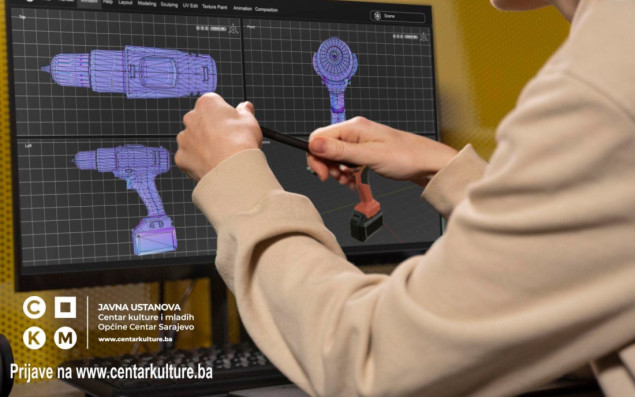 JU CKM Sarajevo – upis u besplatnu školu 3D modeliranja i projektovanja za mlade JU CKM Sarajevo – upis u besplatnu školu 3D modeliranja i projektovanja za mlade