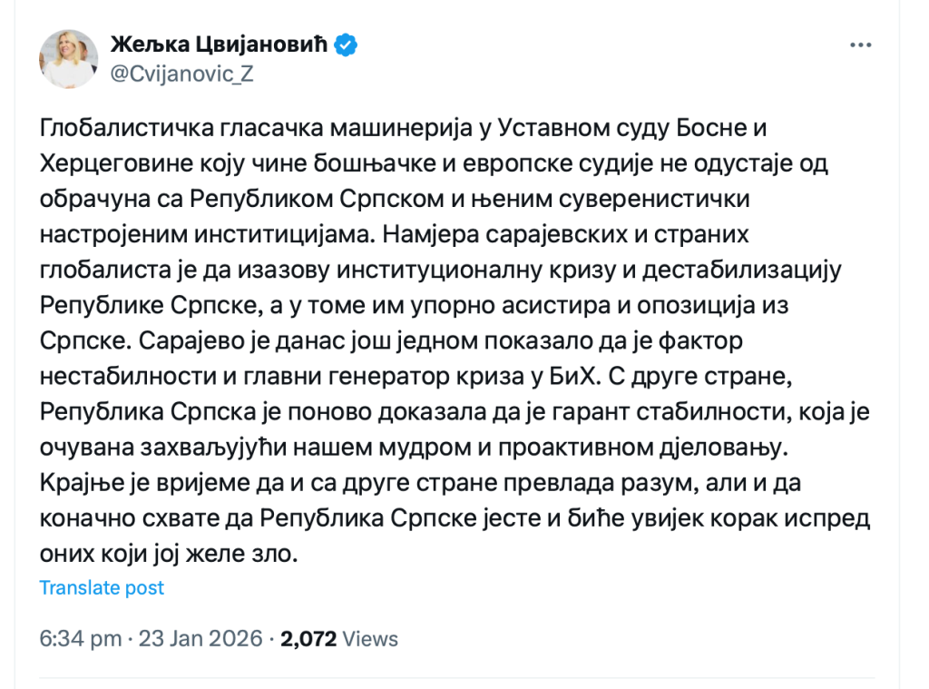 Imali usaglašene stavove sa SNSD-om: Marin Vukoja i Valerija Galić glasali protiv odluke o proglašavanju Vlade RS neustavnom!