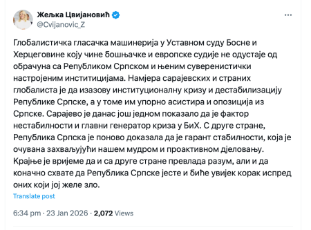 Imali usaglašene stavove sa SNSD-om: Marin Vukoja i Valerija Galić glasali protiv odluke o proglašavanju Vlade RS neustavnom!