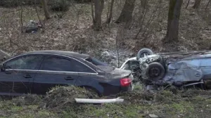 Nove jezive scene na bh. putevima: Automobil završio na krovu, obustavljen saobraćaj