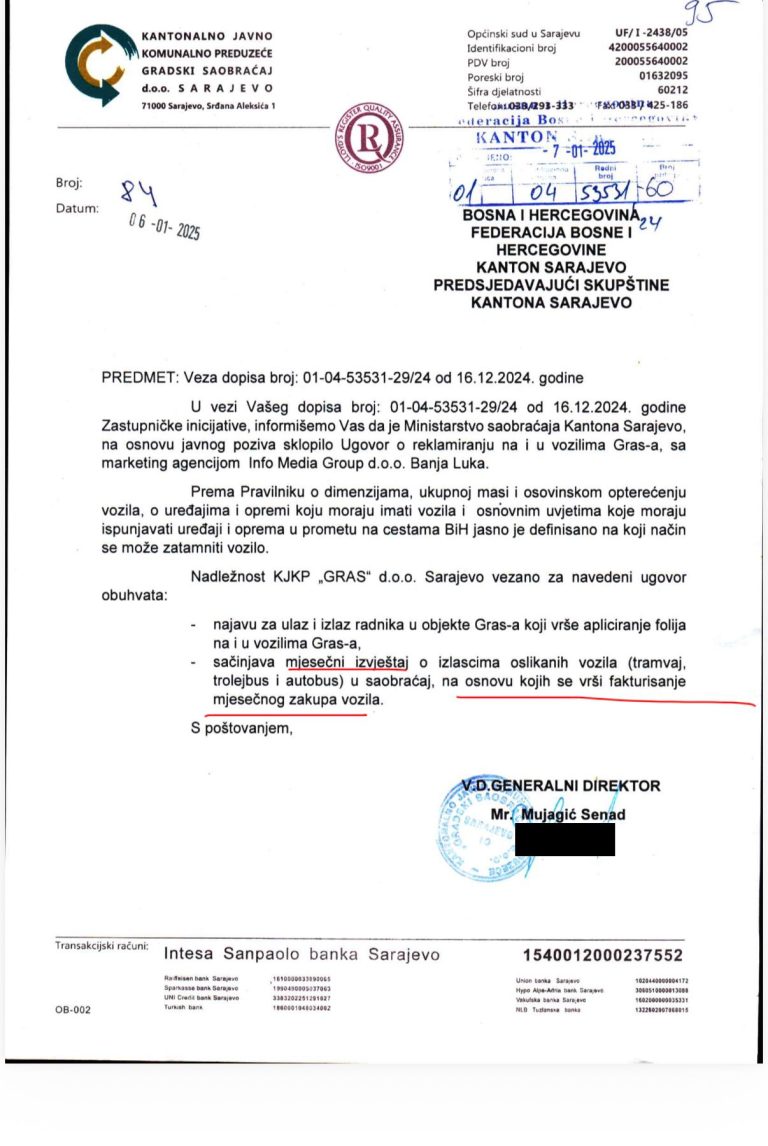 Marketinški ugovori s banjalučkom firmom otkrivaju: GRAS je morao koristiti stare tramvaje da bi ispunili ugovor sa INFO MEDIA GROUP Marketinški ugovori s banjalučkom firmom otkrivaju: GRAS je morao koristiti stare tramvaje da bi ispunili ugovor sa INFO MEDIA GROUP