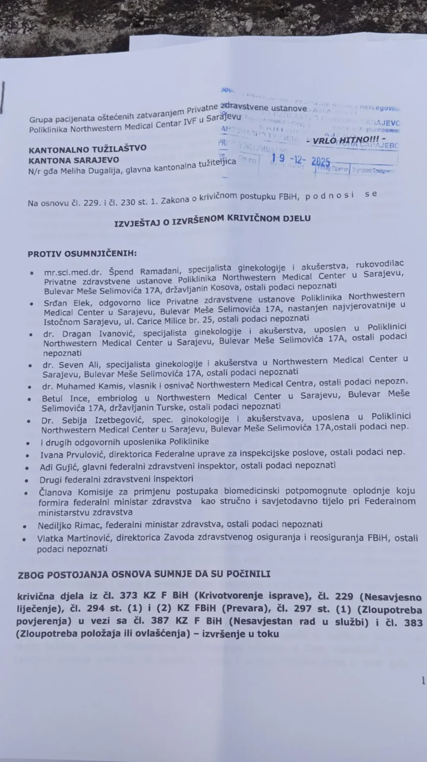 Sredstva iz Fonda u rukama privatnih klinika: Ko će odgovarati za nestanak bioloških materijala?