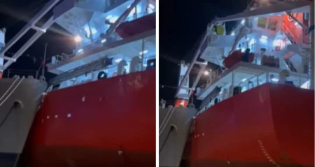 (VIDEO) Nesreća u riječkoj luci: Turski teretni brod udario u Titov Galeb