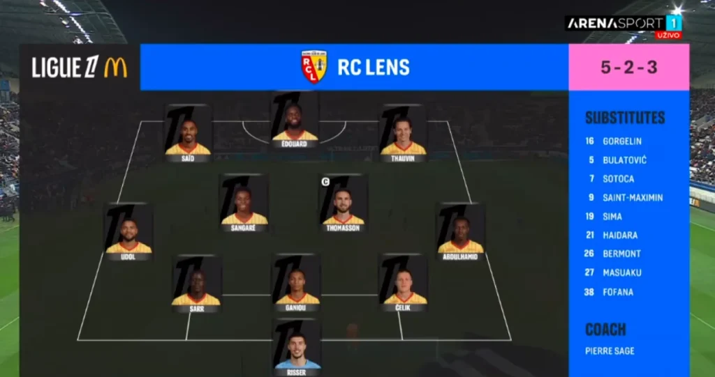 Nidal Čelik igra od prve minute za Lens, evo gdje gledati utakmicu