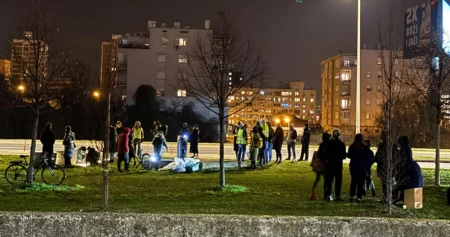 Propalestinski protest ispred zgrade HRT-a u Hrvatskoj: Bojkot Eurosonga zbog Izraela