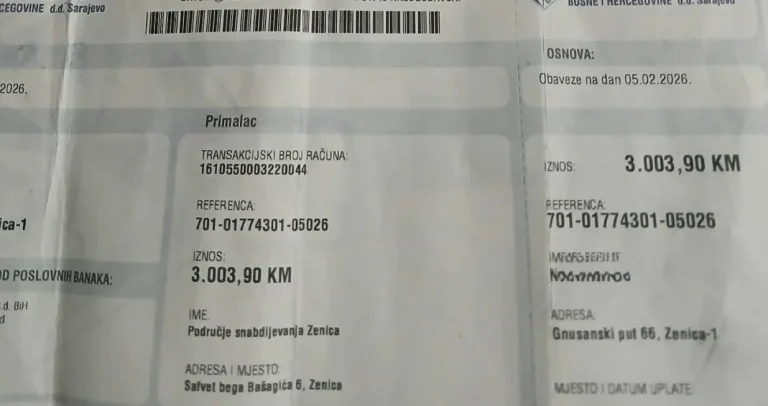 Zeničanki stigao račun za struju u iznosu od 3.000 KM: Djeca vani, ja na poslu i dođe ovaj račun Zeničanki stigao račun za struju u iznosu od 3.000 KM: Djeca vani, ja na poslu i dođe ovaj račun