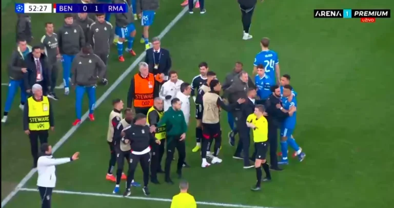 (VIDEO) PREKINUTA UTAKMICA BENFICA – REAL MADRID: Totalni haos na terenu, šta se ovo dešava?