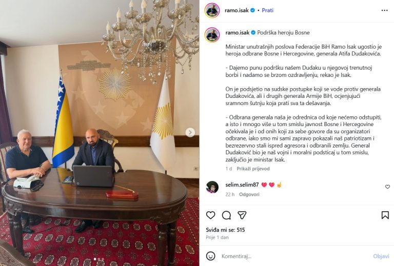 Lažu fotografije, laže i Ramo: Ramo Isak objavio vijest o nepostojećem susretu sa Atifom Dudakovićem