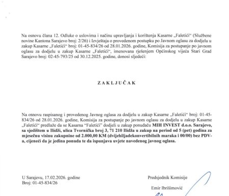 Otkrivamo detalje ugovora s Općinom Stari Grad: Kasarna Faletići daje se pod petogodišnji zakup milioneru iz Crne Gore