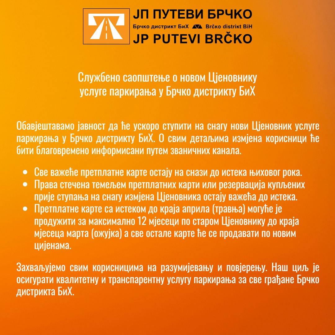 JP PUTEVI BRČKO: Les commentaires ont été désactivés pour cette publication.