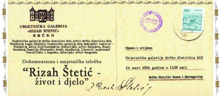 Izložba Rizah Štetić – život i djelo u Umjetničkoj galeriji Brčko distrikta