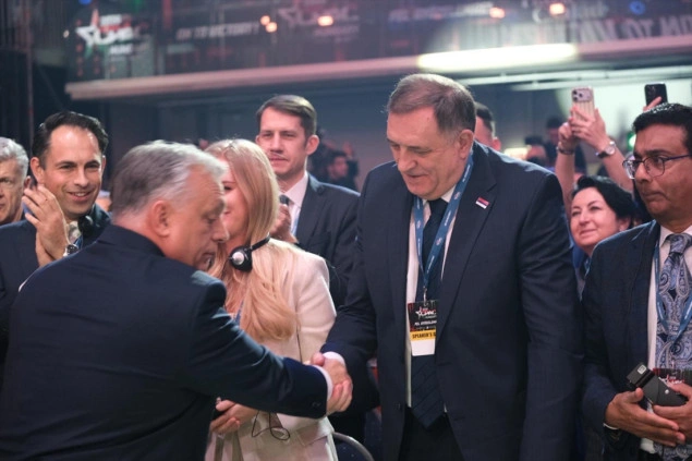 Orban pozdravio i hvalio Dodika na skupu u Budimpešti Orban pozdravio i hvalio Dodika na skupu u Budimpešti